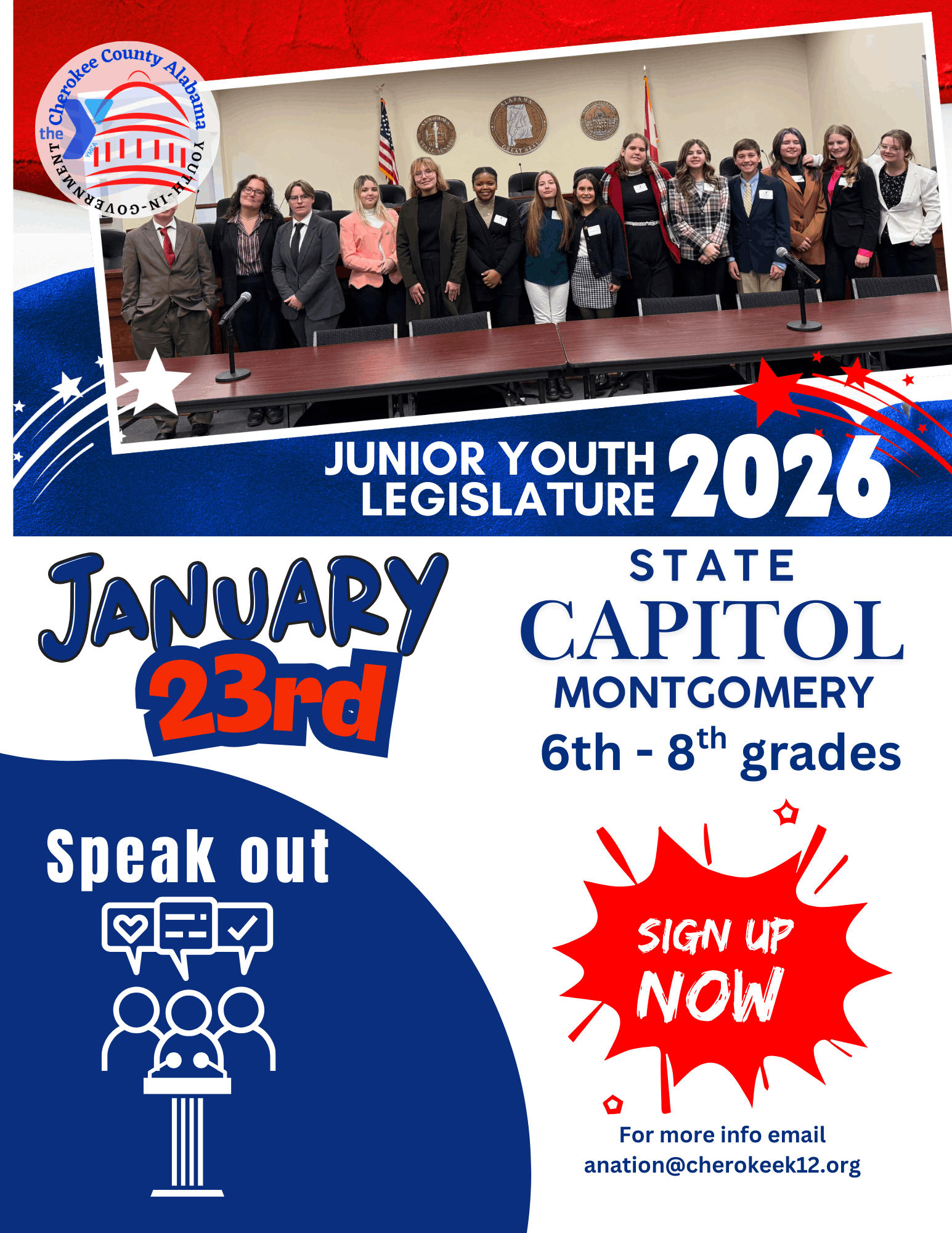 Junior Youth Legislature January 23, 2026 fkyer